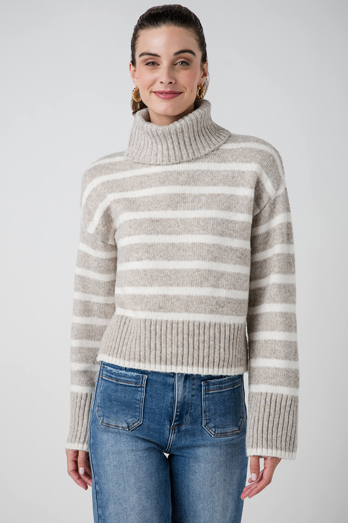 Z Supply Josephine Stripe Sweater for Women | Soft Knit Long Sleeve Pullover | Casual Fall & Winter Fashion | Perfect for Office, Date Night & Weekend Outings