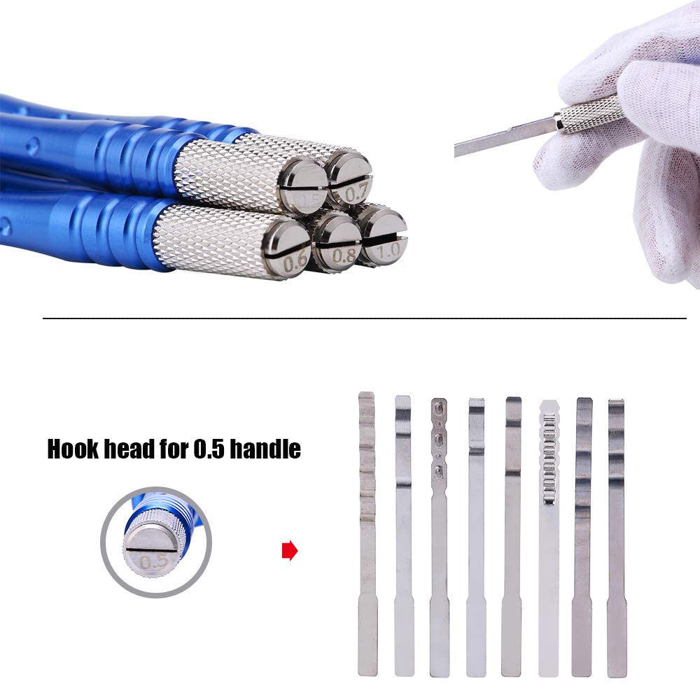 69-Piece Loboo Idea Professional Lock Pick Set with 5 Metal Handles - Multi-Functional Training Tools Kit for Beginners & Locksmiths - Perfect for Home Security Practice, Lockpicking Hobby & Emergency Situations