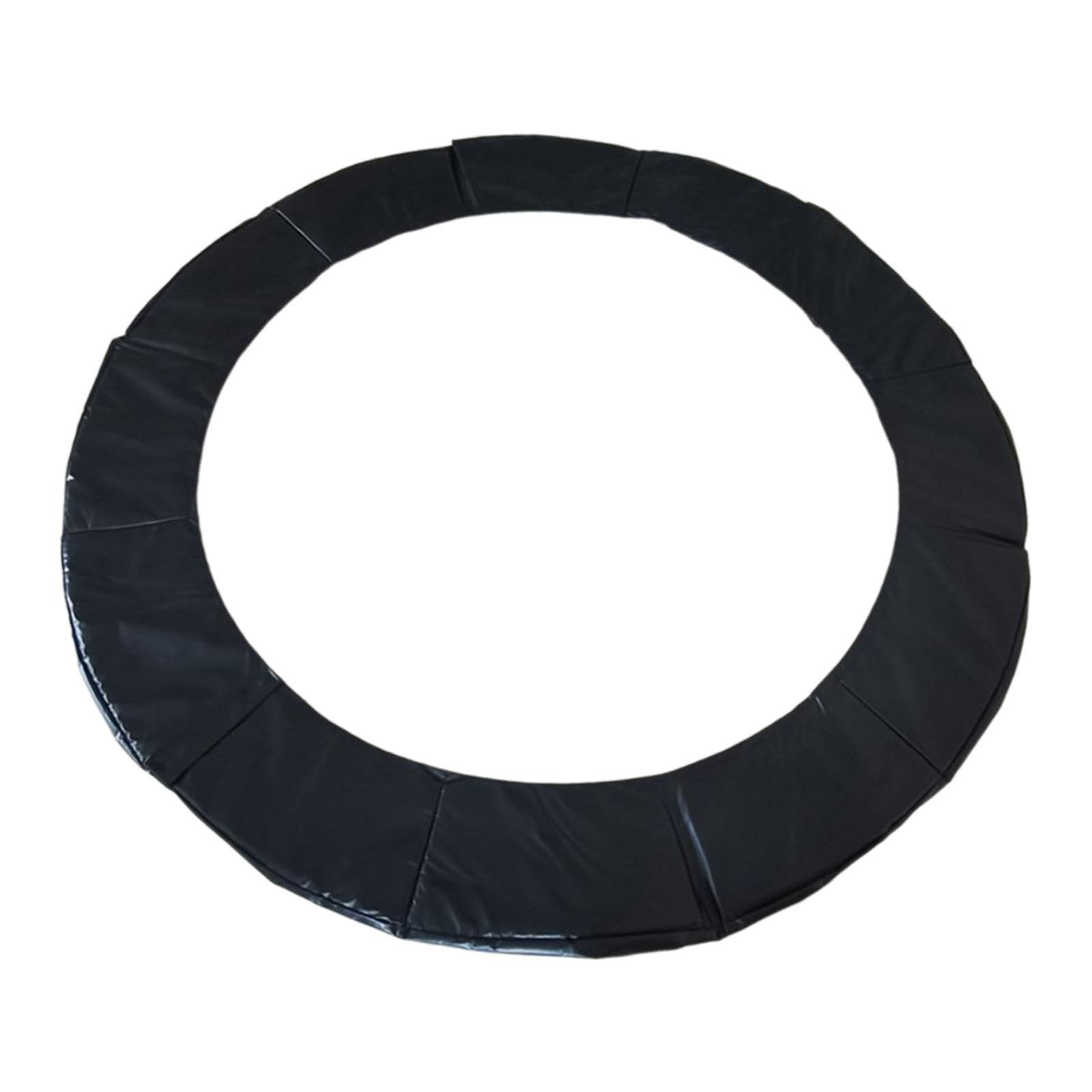 ChiuTiaro Trampoline Spring Cover - Heavy Duty Edge Protector Pad for Standard Trampolines (Black) | Replacement Safety Accessory for Outdoor Backyard Fun & Kids Jumping Protection