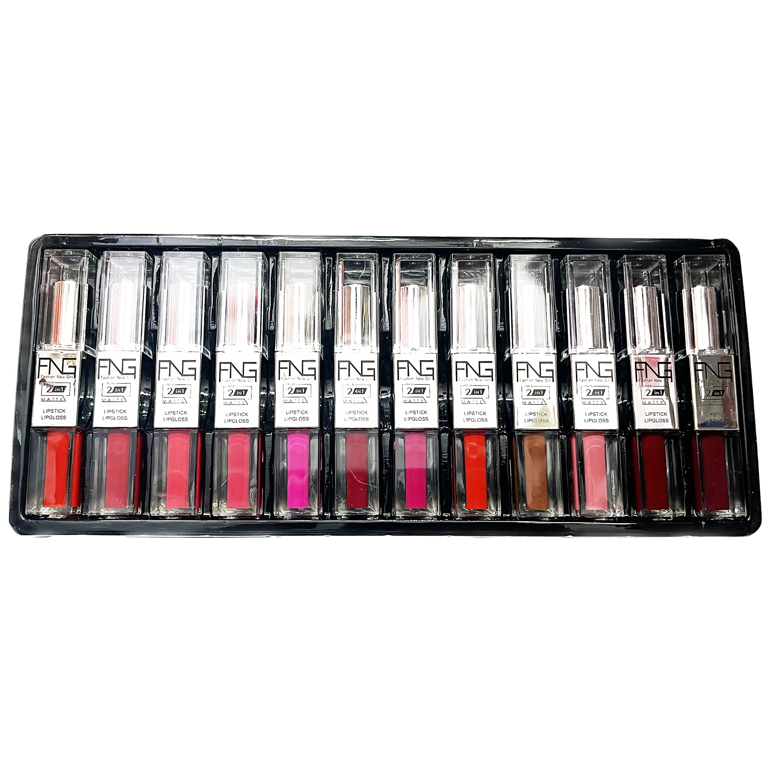 Sins Matte Lipstick 2 in 1 - Long Lasting Waterproof Lipstick & Lip Gloss Duo for Day & Night Wear | Perfect for Parties, Dates & Everyday Makeup Looks