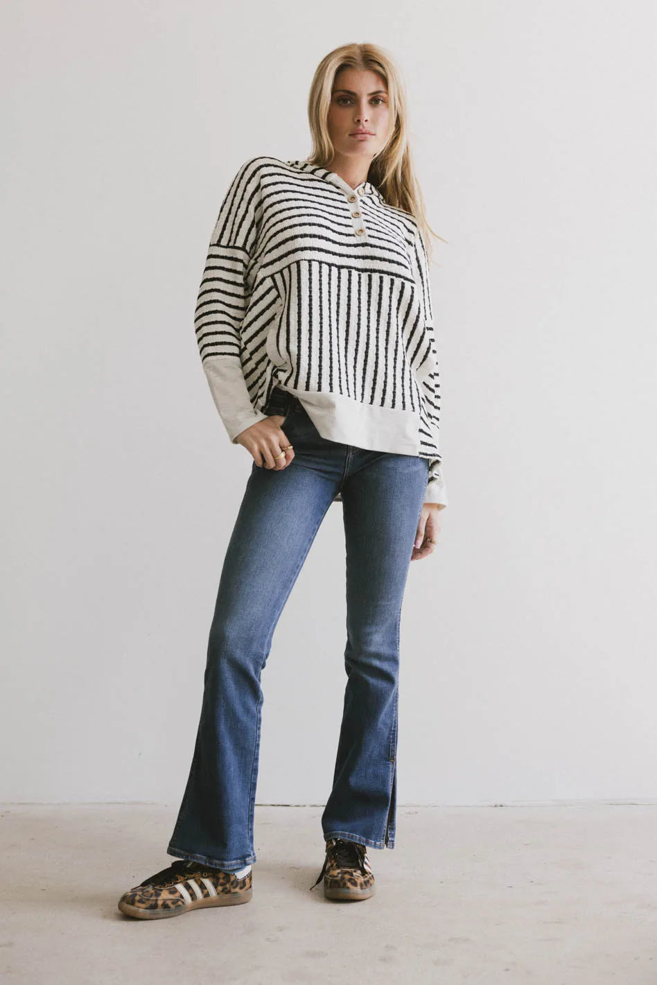 Stylish Austin Striped Hoodie for Men & Women | Cozy Pullover Sweatshirt | Perfect for Casual Wear, Outdoor Activities & Loungewear | FINAL SALE
