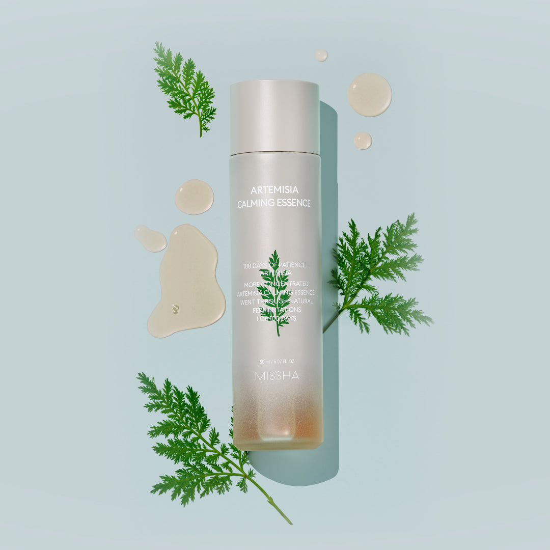 Artemisia Calming Korean Beauty Skincare Set - Soothing Facial Care Kit for Sensitive Skin | Perfect for Nighttime Routine & Stress Relief