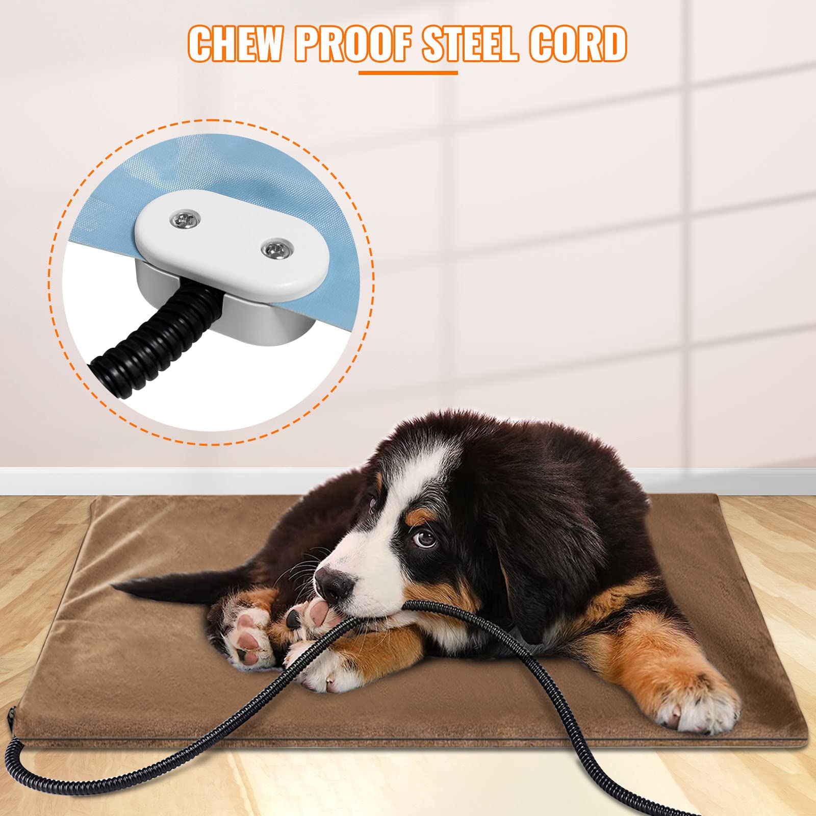 Waterproof Adjustable Temperature Pet Heating Pad - 24