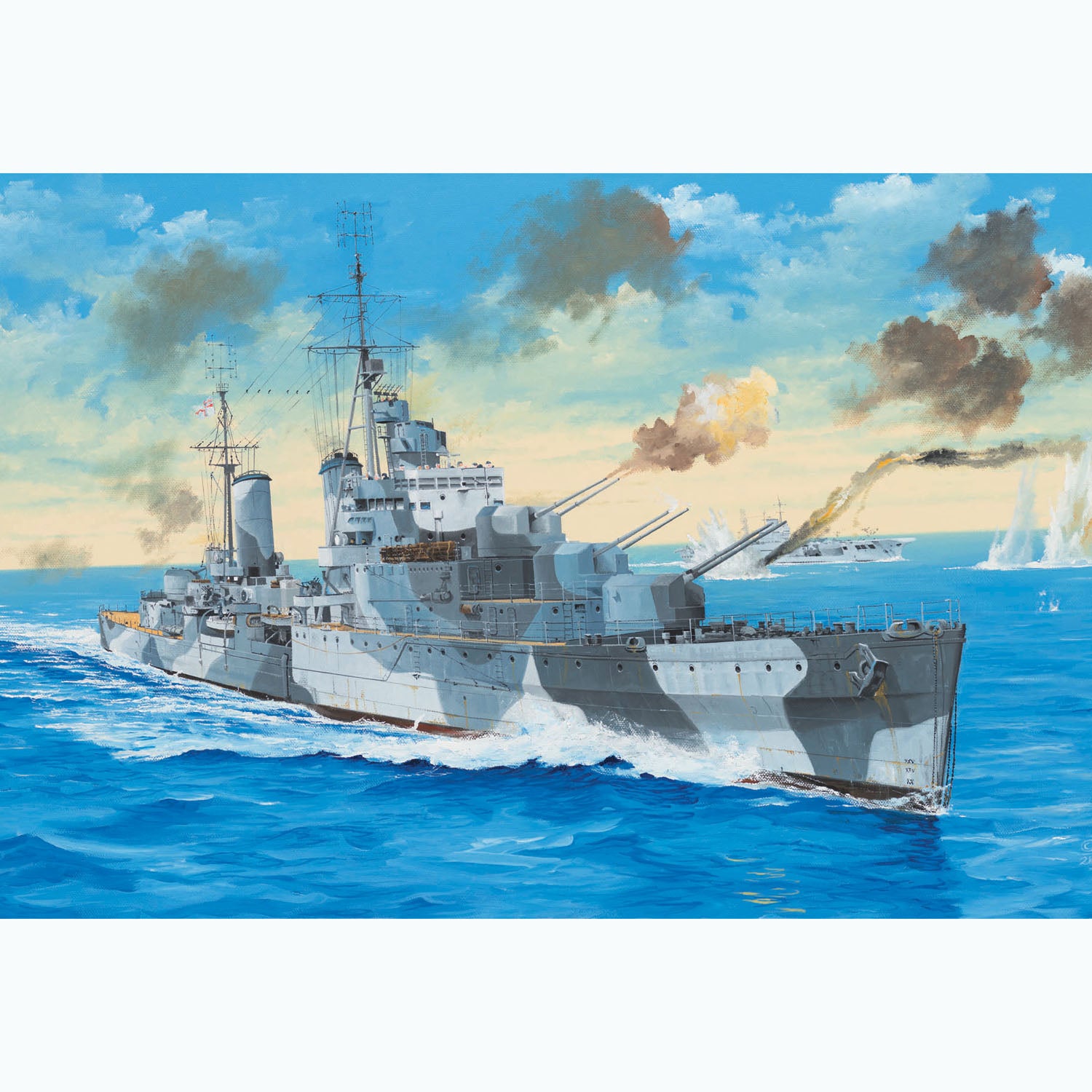 Trumpeter 1/350 Scale HMS Naiad Royal Navy Cruiser Plastic Model Kit - US Stock | DIY Military Ship Building for Collectors & History Enthusiasts | Perfect for Display, Gifts & Wargaming Scenarios