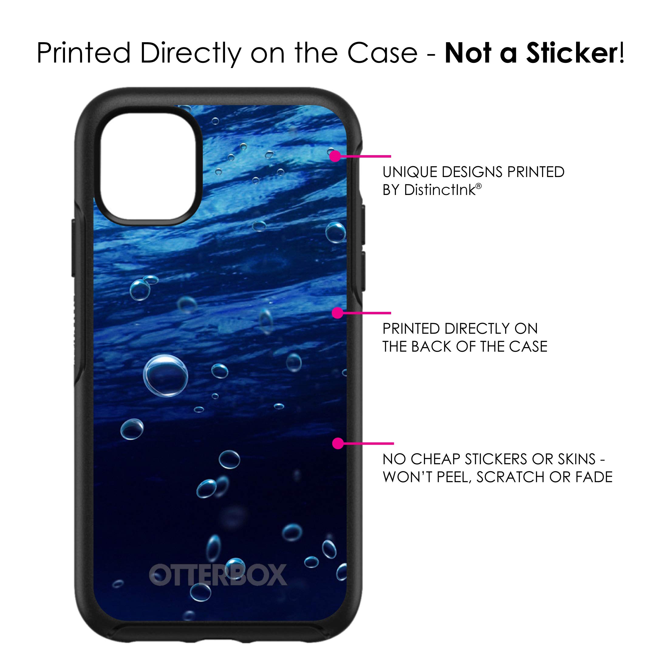 DistinctInk iPhone 11 Pro MAX Case (6.5 Inch) - Slim Protective Cover with Water Bubble Design | Durable Replacement for OtterBox Symmetry | Perfect for Work, Travel & Everyday Use