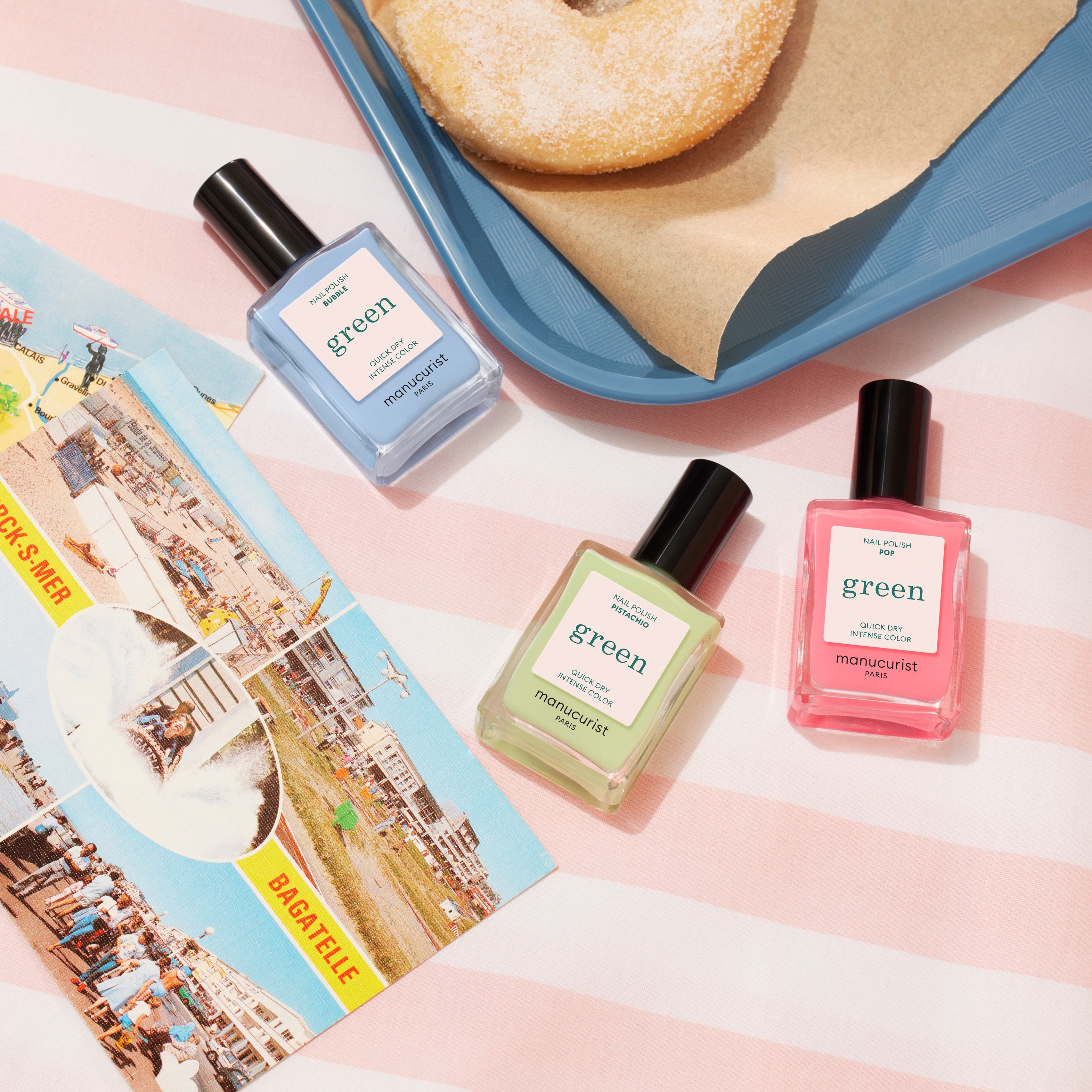 Manucurist Green Pop Nail Polish - Vegan, Non-Toxic & Long-Lasting Formula for Healthy Nails | Perfect for At-Home Manicures, Salon Treatments & Special Occasions