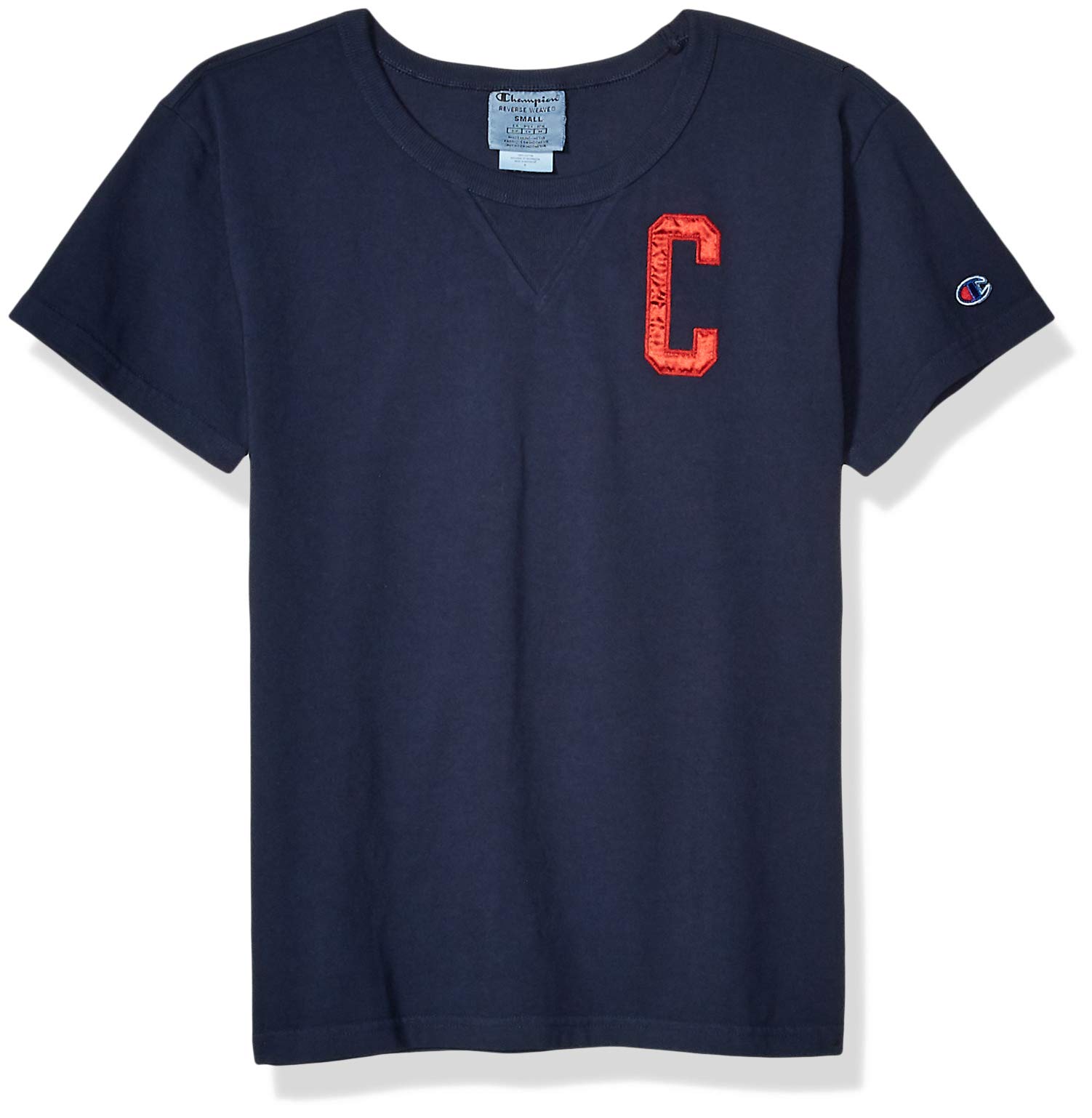 Champion Women's Vintage Wash T-Shirt - Satin Block C Logo - Soft Cotton Tee for Casual Wear, Gym & Everyday Outfits