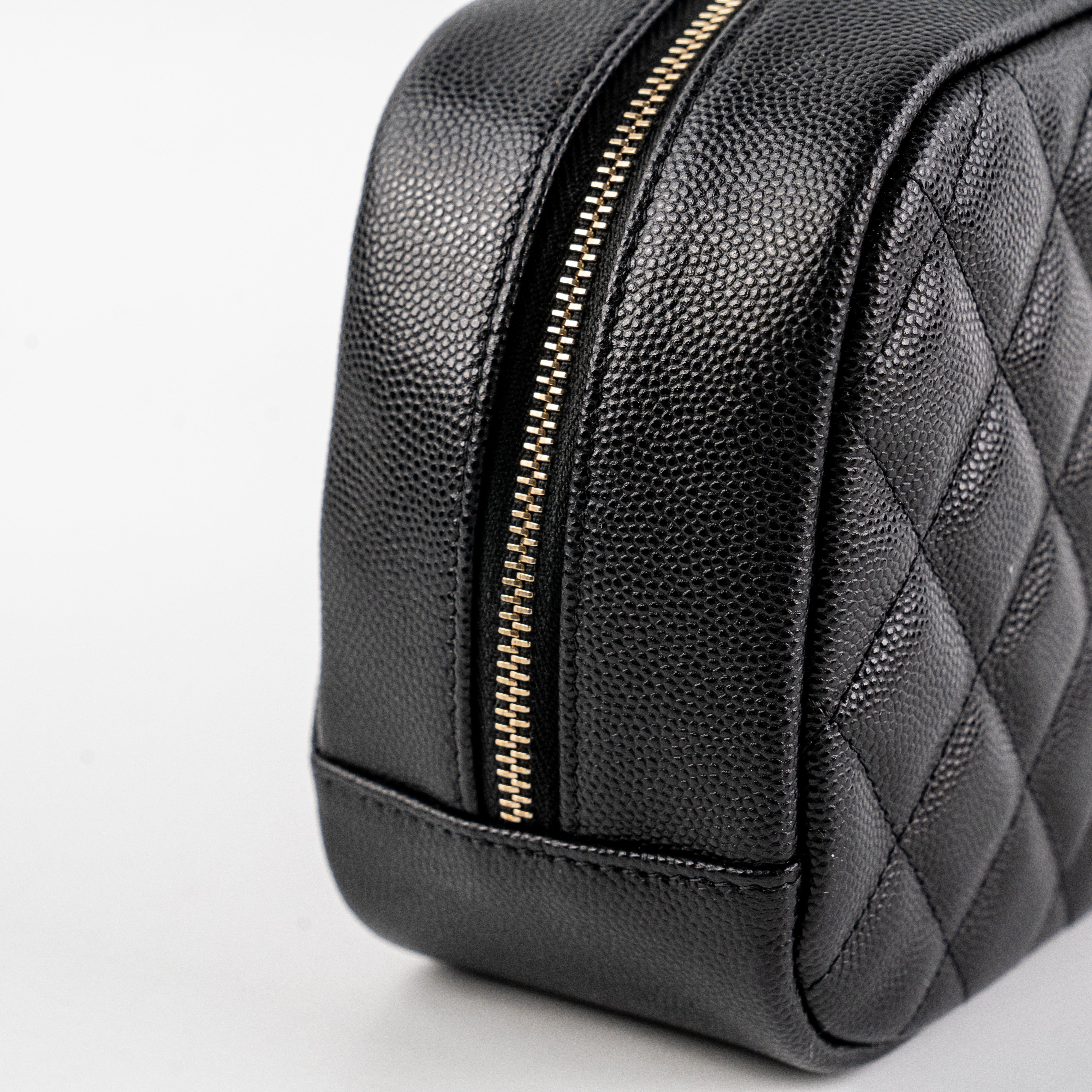 Chanel Quilted Caviar Leather Small Crossbody Bag Black - Luxury Designer Handbag for Women, Perfect for Evening Parties & Date Nights
