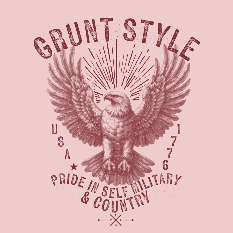 Women's Ethos Eagle V-Neck T-Shirt - Light Pink | Soft & Comfortable Casual Top for Everyday Wear | Perfect for Work, Outings & Relaxing