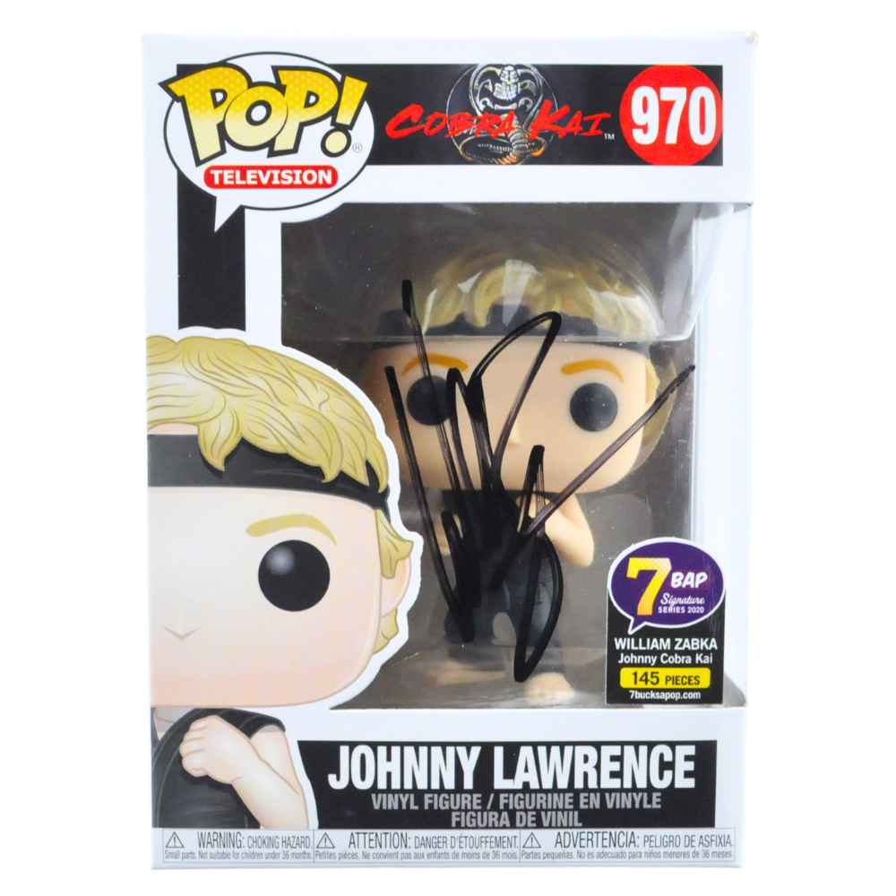 William Zabka Autographed Pop! Vinyl Figure - Johnny Lawrence from Cobra Kai - Limited Edition 970/1450 - Collectible for Fans & Home Decor