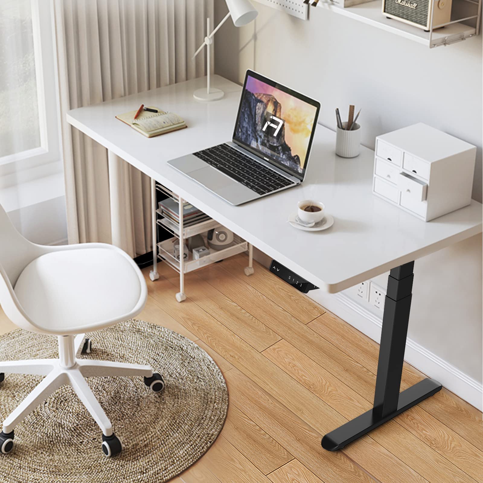 AIMEZ0 Dual Motor Electric Standing Desk Frame - Adjustable Height 27.4