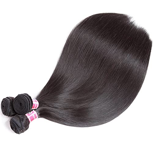 Premium 10A Brazilian Virgin Human Hair Bundles - 3 Pack (18