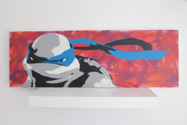 Lucas Raynaud Ninja Turtles Painted Canvas Wall Art - Teenage Mutant Ninja Turtles TMNT Themed Home Decor for Living Room, Bedroom & Office