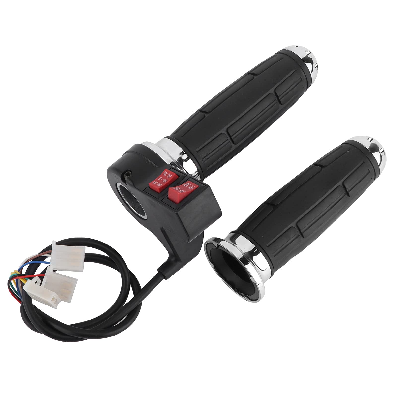 Sturdy Motorcycle Handle Bar Grip - 3-Speed Throttle Twist Control for Scooters, Electric Bikes & Motorcycles | Durable Rubber Bike Accessories for Commuting & Off-Road Riding