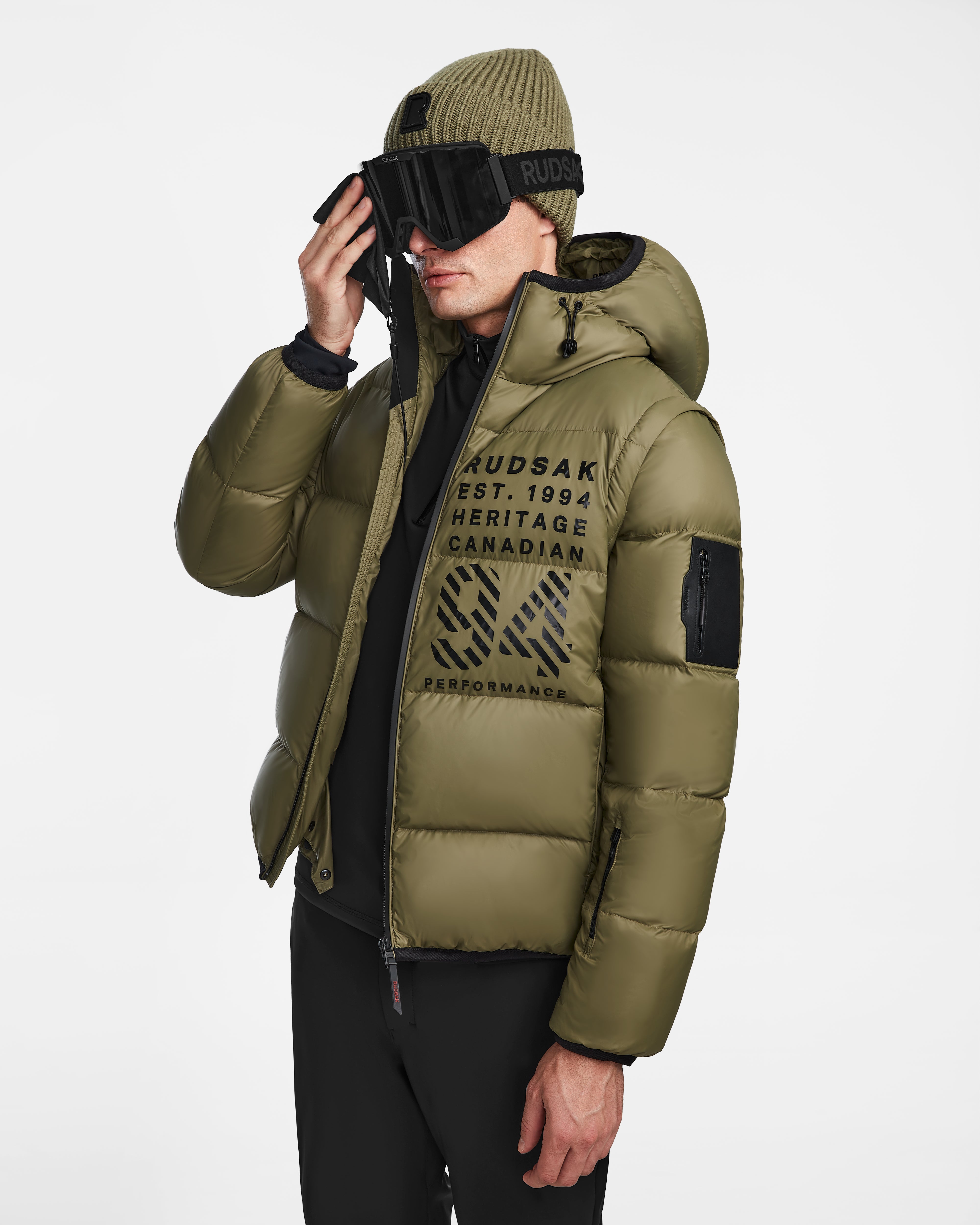 HANS 6124518 Loden Green Jacket - Waterproof Outdoor Winter Coat for Men & Women - Perfect for Hiking, Camping, and Snow Activities