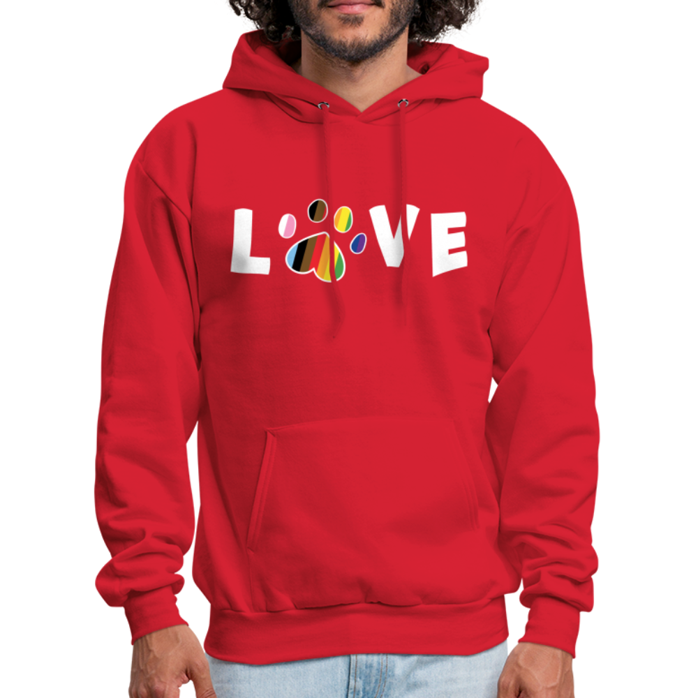Pride Love Classic Hoodie - LGBTQ+ Rainbow Unisex Pullover Sweatshirt for Men & Women | Perfect for Pride Parades, Casual Wear & Gifts