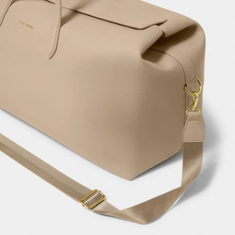 Katie Loxton Henley Weekend Bag - Light Taupe Travel Tote for Women | Perfect for Gym, Beach, Overnight Trips & Carry-On Luggage