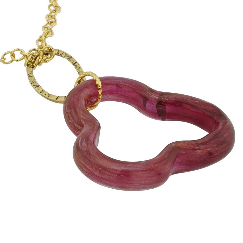 Murano Glass Aria Veneziana Pendant Necklace - Handcrafted Venetian Jewelry - Perfect for Weddings, Parties & Special Occasions