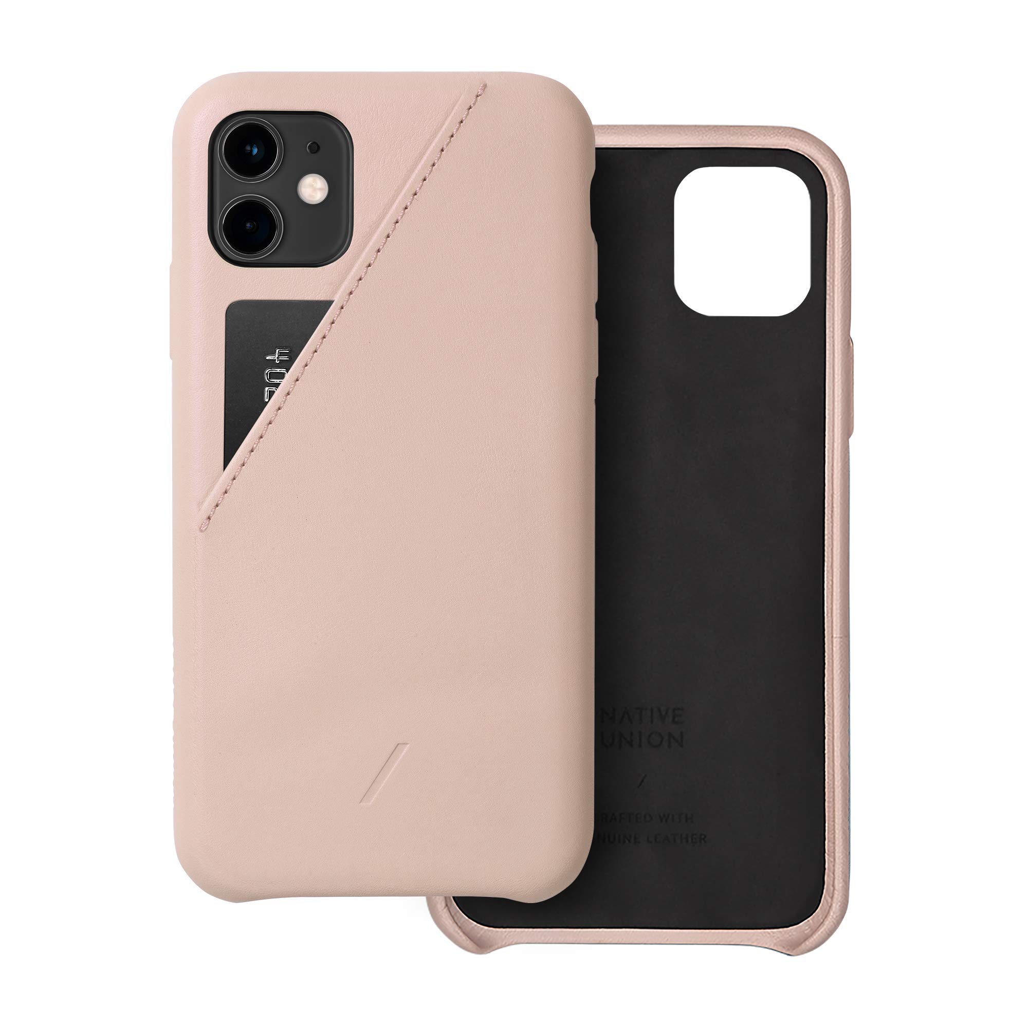 Native Union Bundle: Tempered Glass Screen Protector for iPhone 11 Pro/XS/X + Clic Card Case for iPhone 11 Pro (Nude) - Perfect for Everyday Protection & Contactless Payments