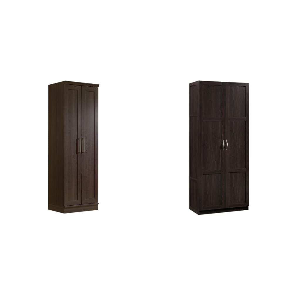 Sauder HomePlus Storage Cabinet - Dakota Oak & Cinnamon Cherry Finish, 29.375