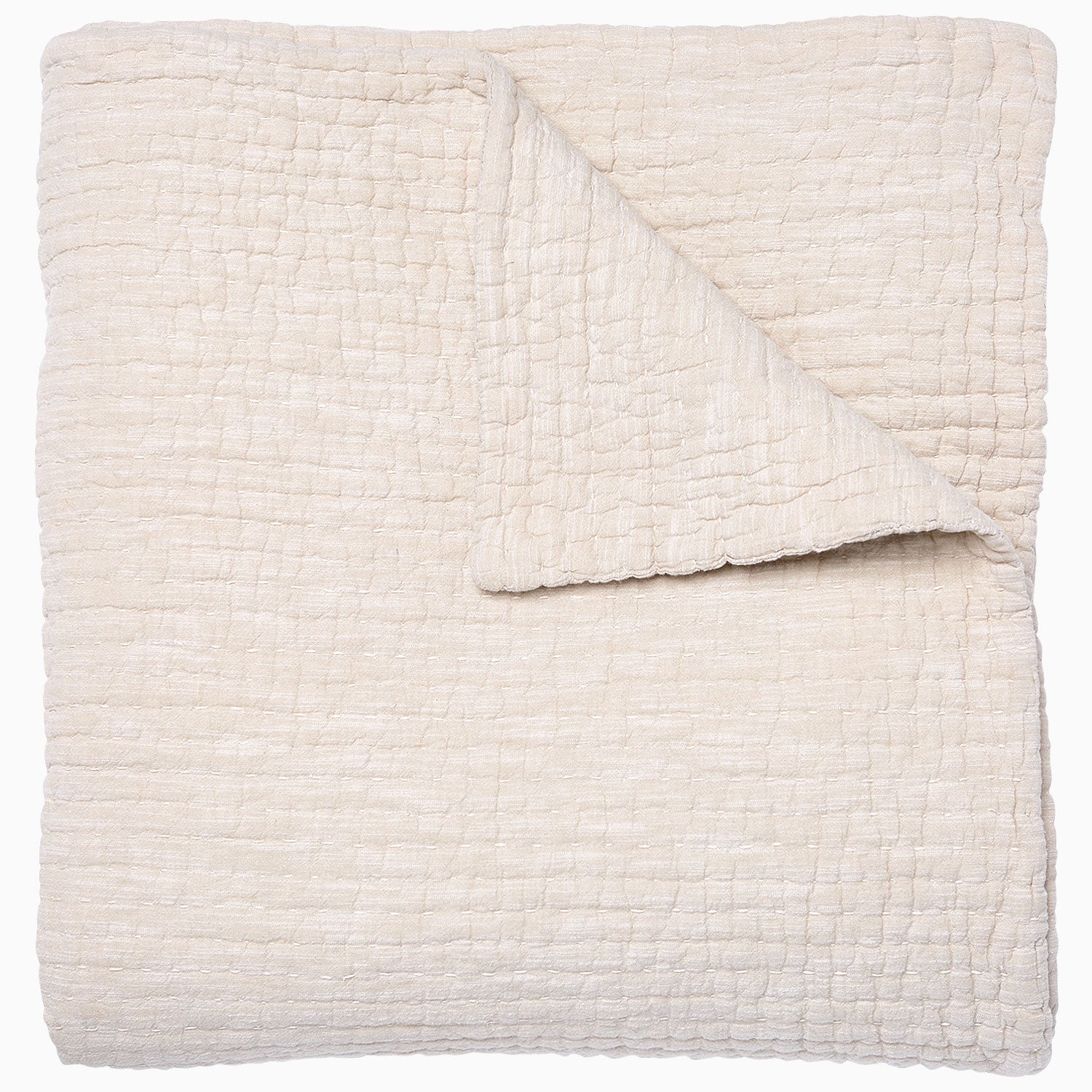 Vivada Sand Woven Quilt - Lightweight Breathable Bedspread for All Seasons | Perfect for Bedroom, Guest Room & Dorm Decor