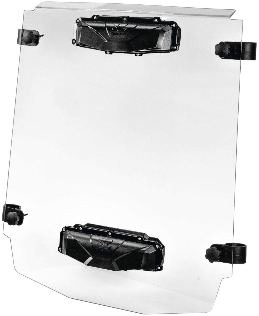 Seizmik 26096 Vented Windshield for Motorcycles - Double Hard-Coated Polycarbonate Lens for Clear Vision | Reduces Wind Noise & Fatigue on Long Rides | Perfect for Harley, Honda, Yamaha & Other Cruisers