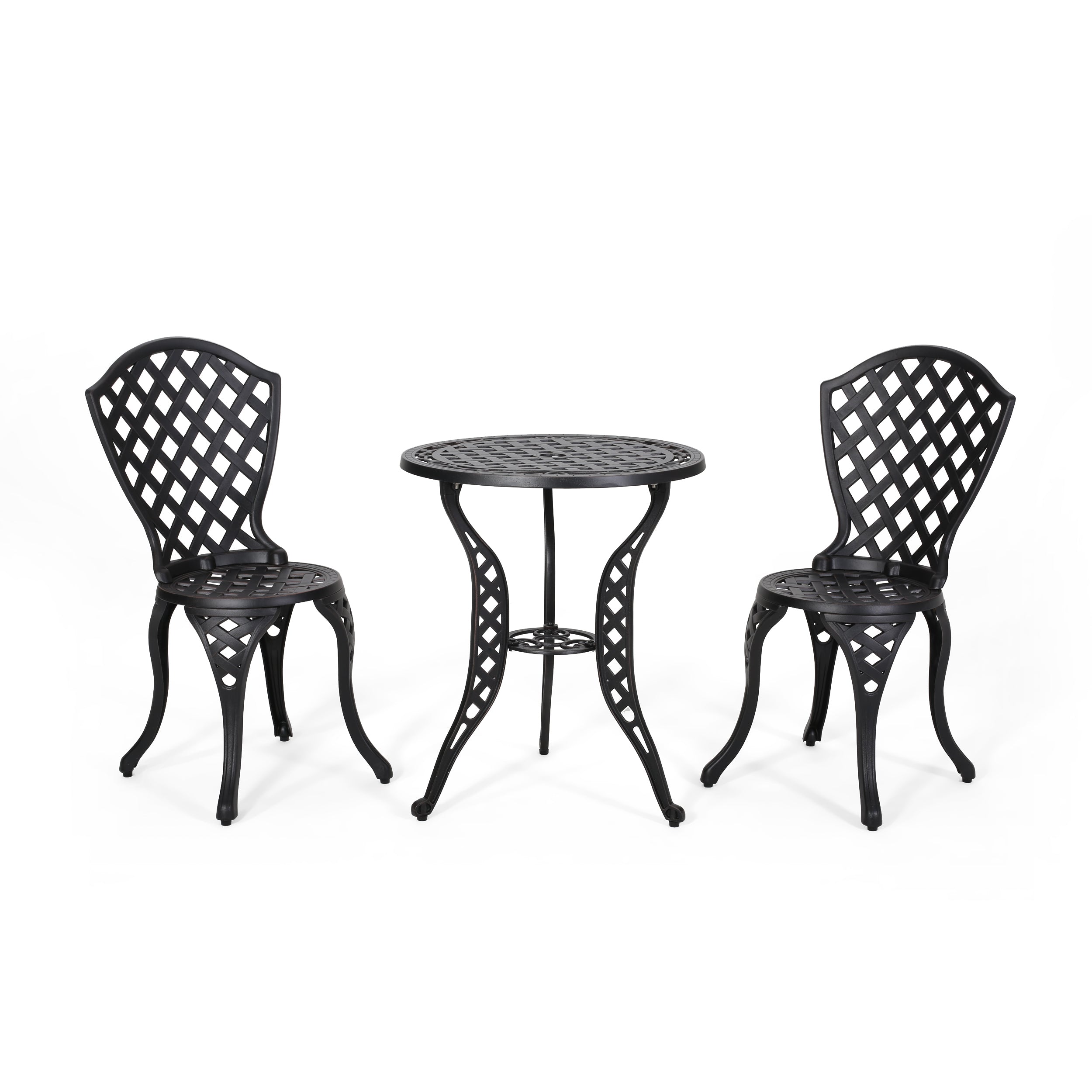 Premium Bistro Set with Metal Frame - Outdoor Patio Dining Furniture for Garden, Poolside & Backyard Relaxation