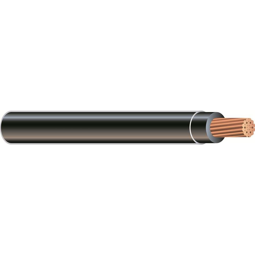 8 AWG 19-Stranded THHN Black Copper Building Wire - 100ft Cut - Perfect for Electrical Wiring in Homes, Commercial Buildings and DIY Projects
