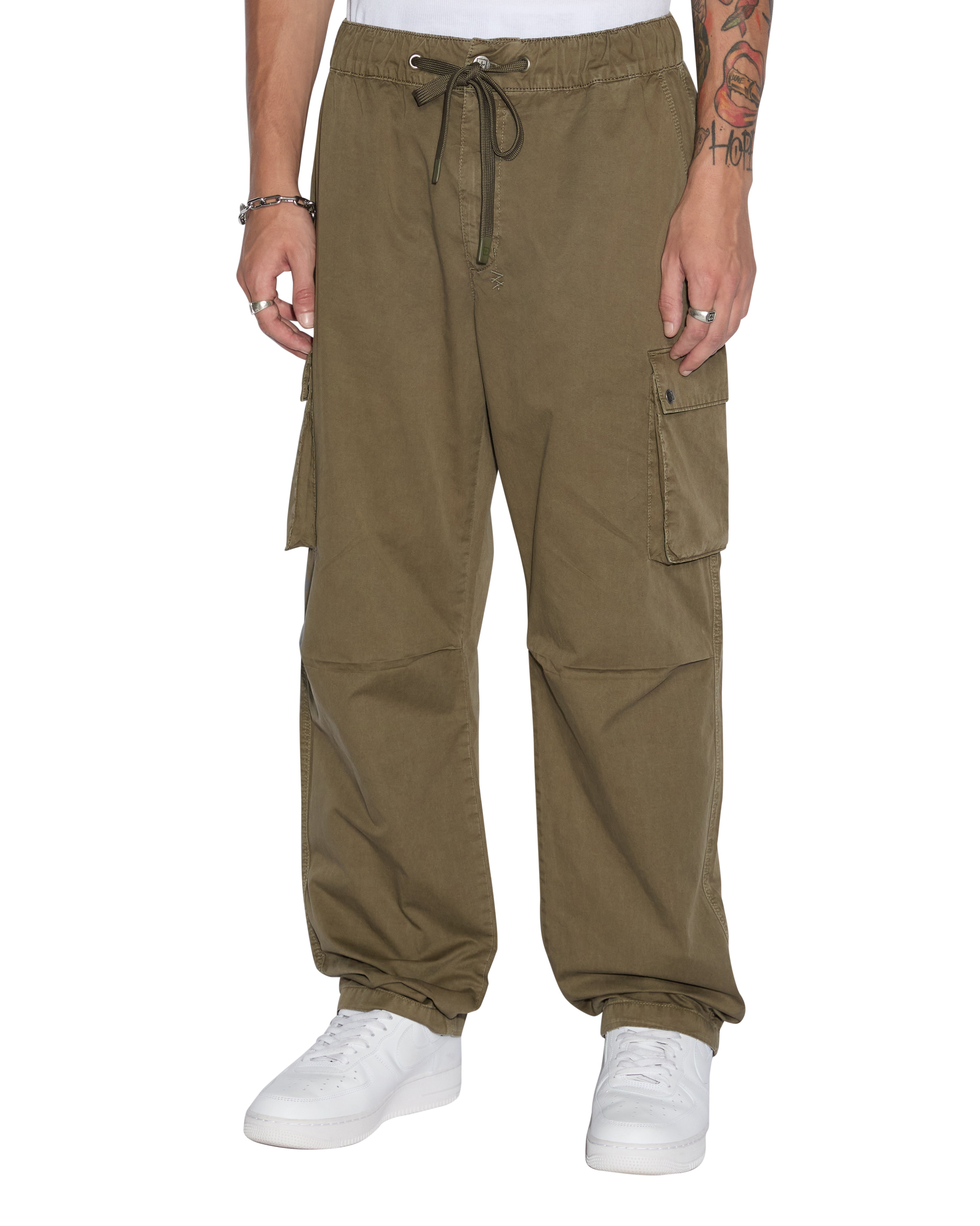 KRUSH CARGO PANTS - Army Green Fade Tactical Pants for Men | Durable Workwear & Outdoor Adventure Hiking Gear