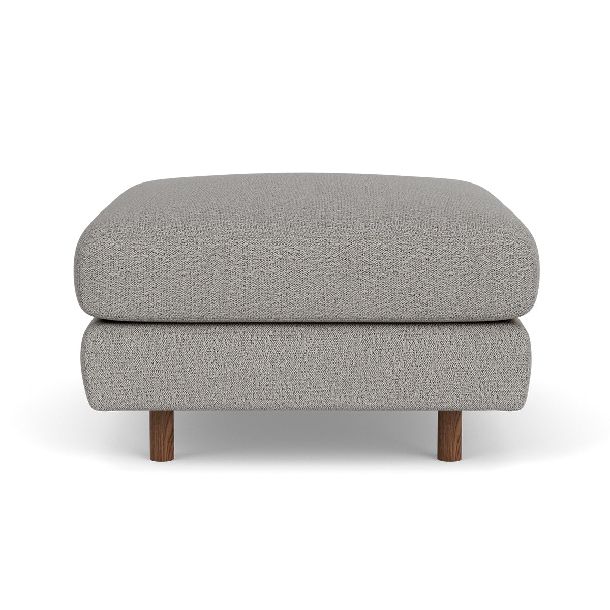 Stylish Dylan Boucle Ottoman - Modern Footrest & Accent Chair for Living Room, Bedroom, or Office - Soft & Durable Upholstered Pouf with Non-Slip Bottom