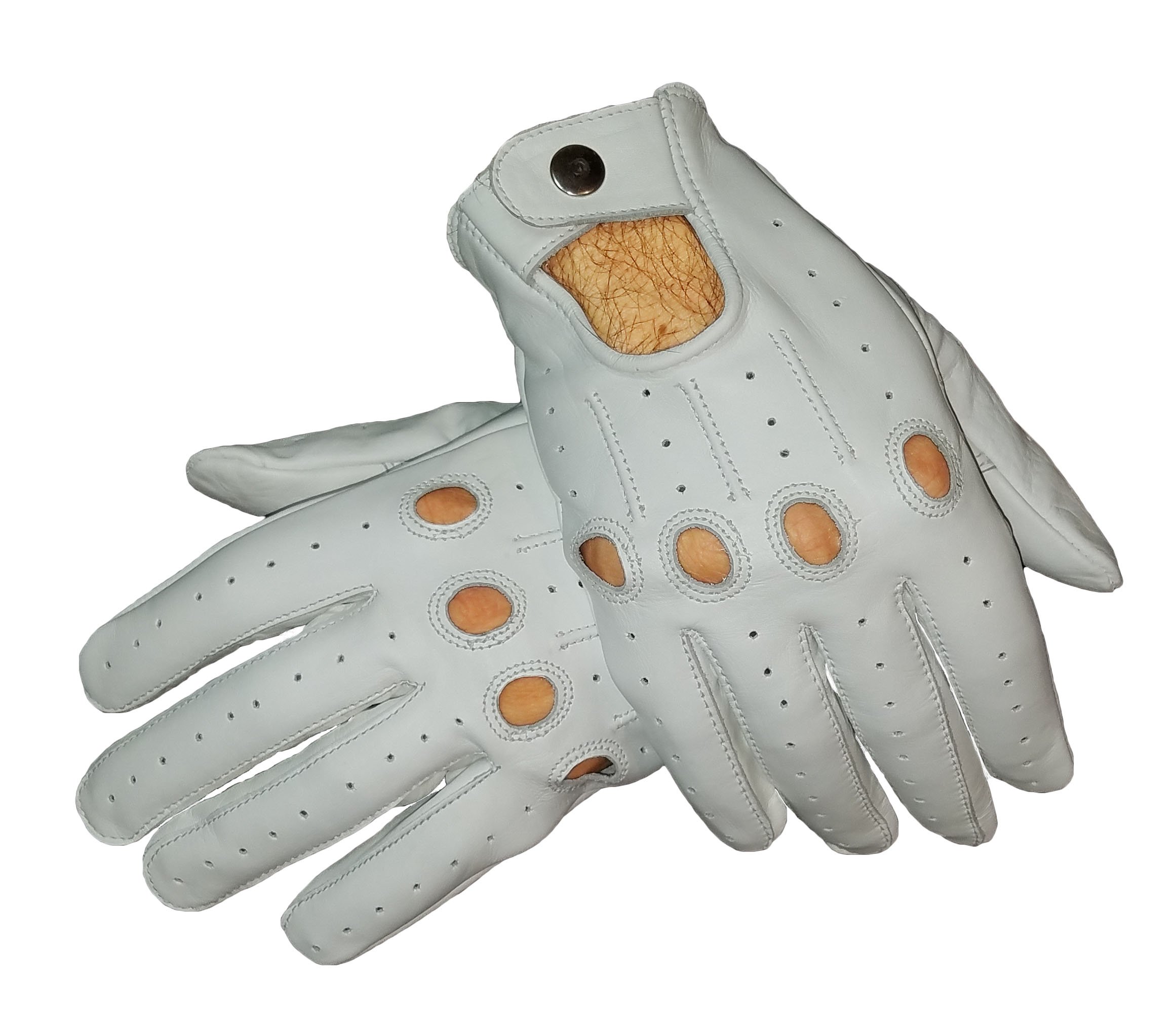 Premium Genuine Leather Driving Gloves for Men - Touchscreen Compatible, Comfort Fit - Perfect for Luxury Cars, Winter Commuting & Classic Car Enthusiasts