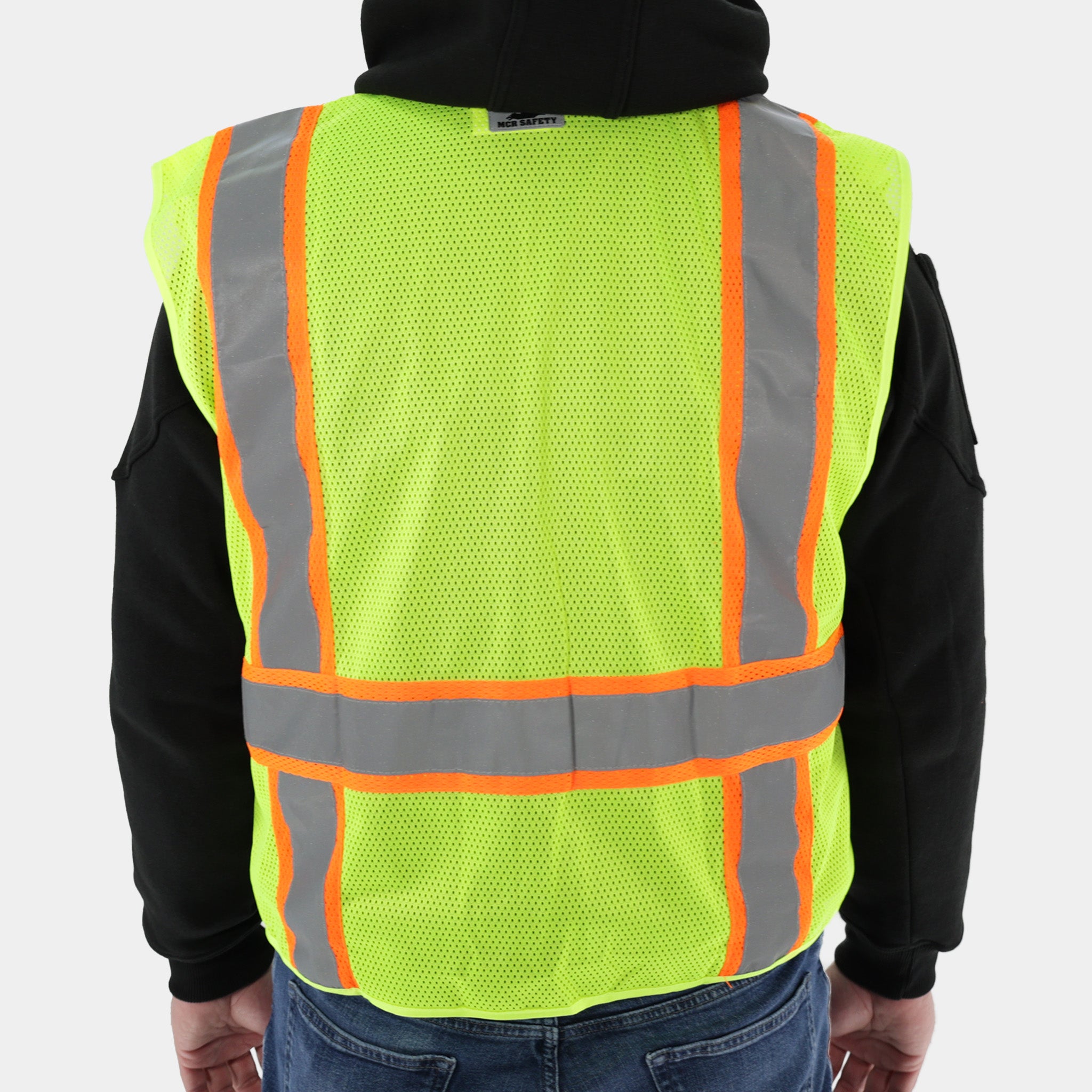 High Visibility Yellow Safety Vest with Zipper - Reflective Work Vest for Construction, Road Workers & Outdoor Activities - ANSI Certified (1-Pack)