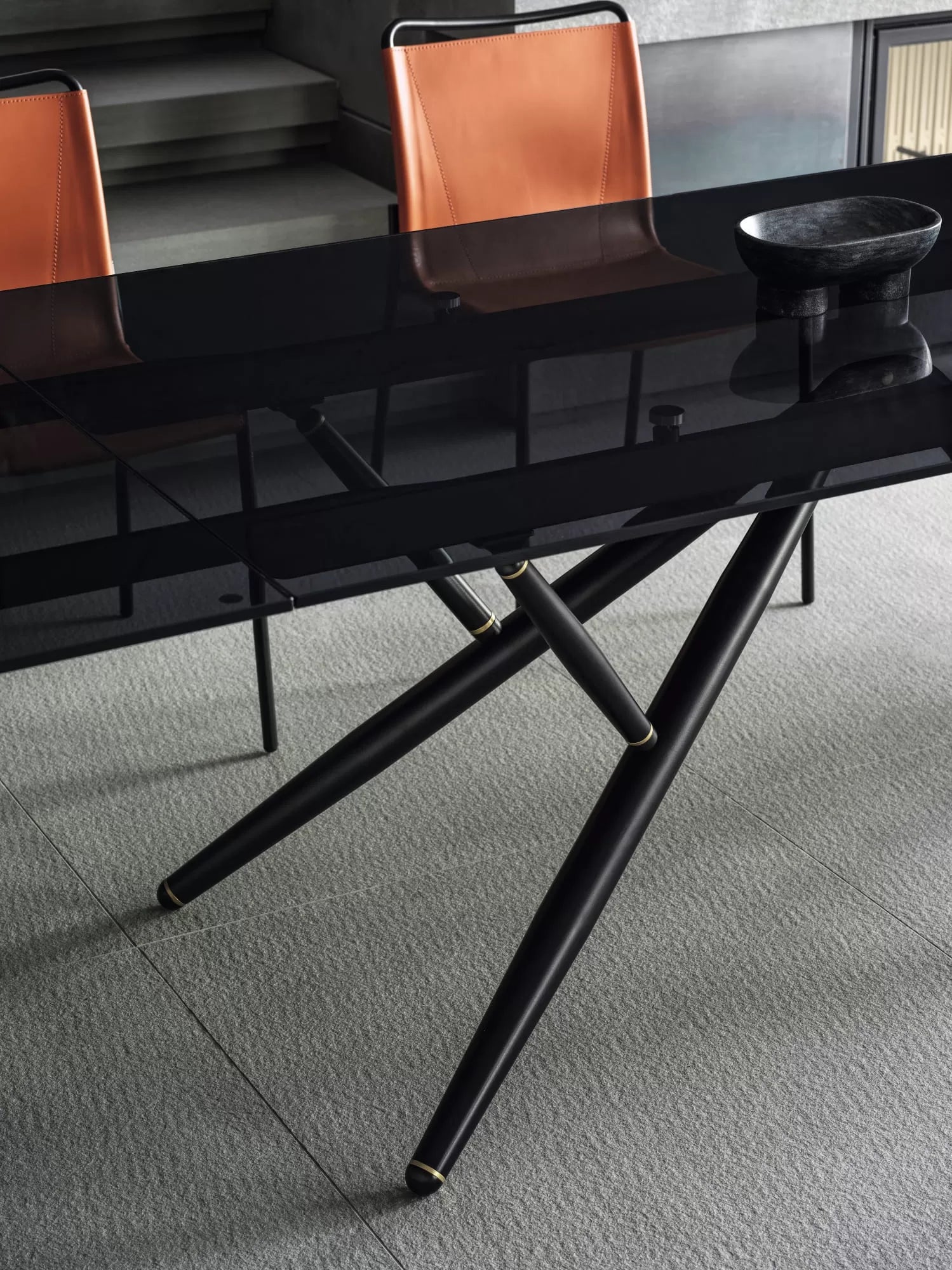 Extendable Crystal Dining Table - Elegant Modern Glass Bridge Table for Home & Office - Perfect for Small Spaces, Dinner Parties & Conference Rooms