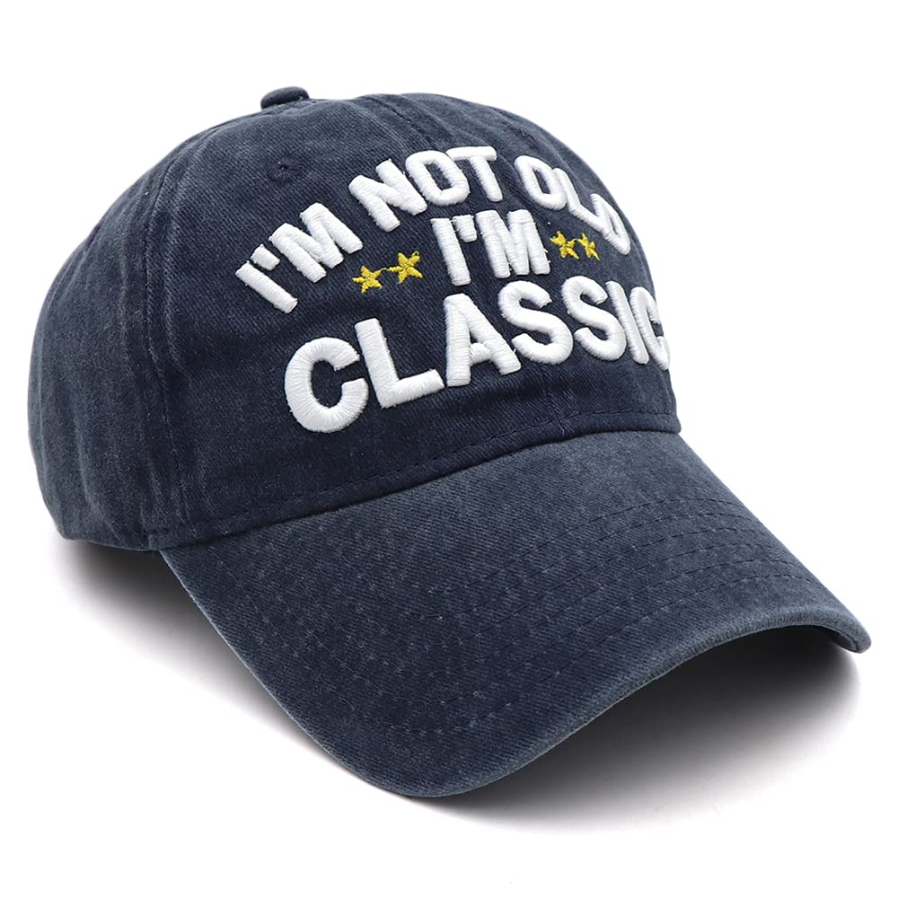 Funny Retirement & Birthday Gifts for Men & Women - 'I'm Not Old' Classic Baseball Cap | Novelty Hat for Dad, Grandpa & Seniors | Perfect for Retirement Parties, Birthday Celebrations & Humorous Everyday Wear