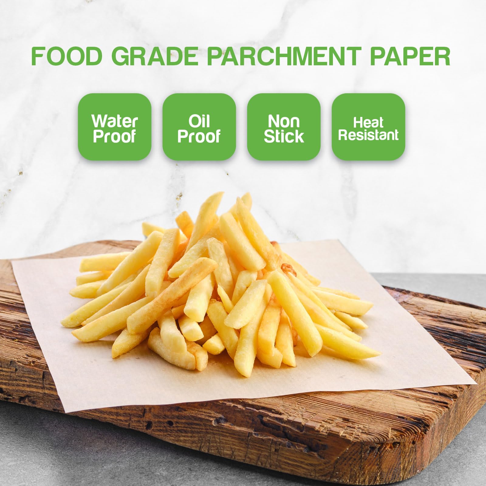 Non-Stick Hamburger Patty Paper Sheets 4.75x5 Inches - 1000 Waxed Burger Press Papers for Perfect Patties, Freezing & Food Prep | Ideal for BBQ, Grilling & Meal Prep