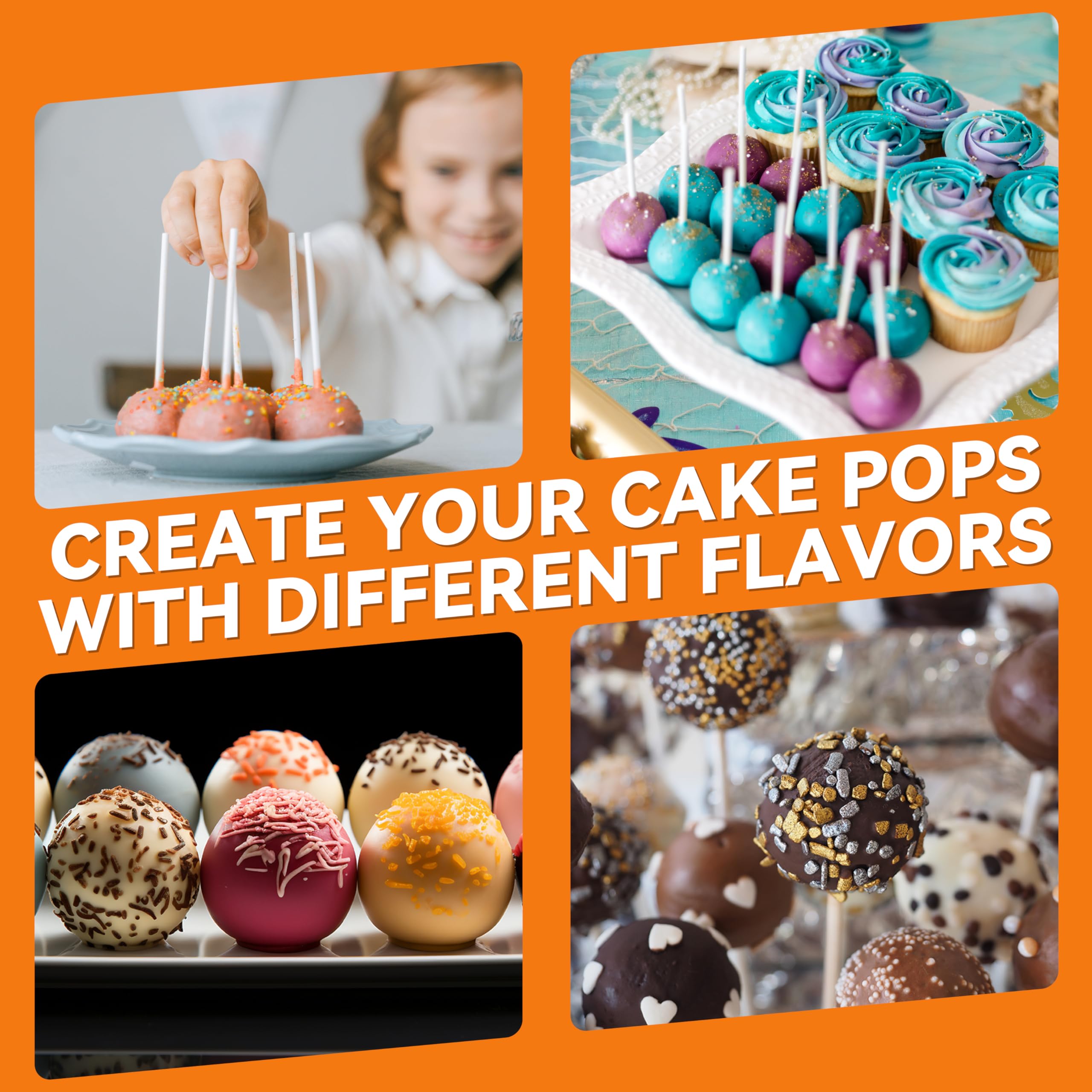 Baker's Friend Cake Pop Maker Machine Set - 12 Cake Pops Capacity with Stand, Sticks & Fork Tool, Aquamarine Blue - Perfect for Birthday Parties, Baby Showers & Holiday Baking Gifts