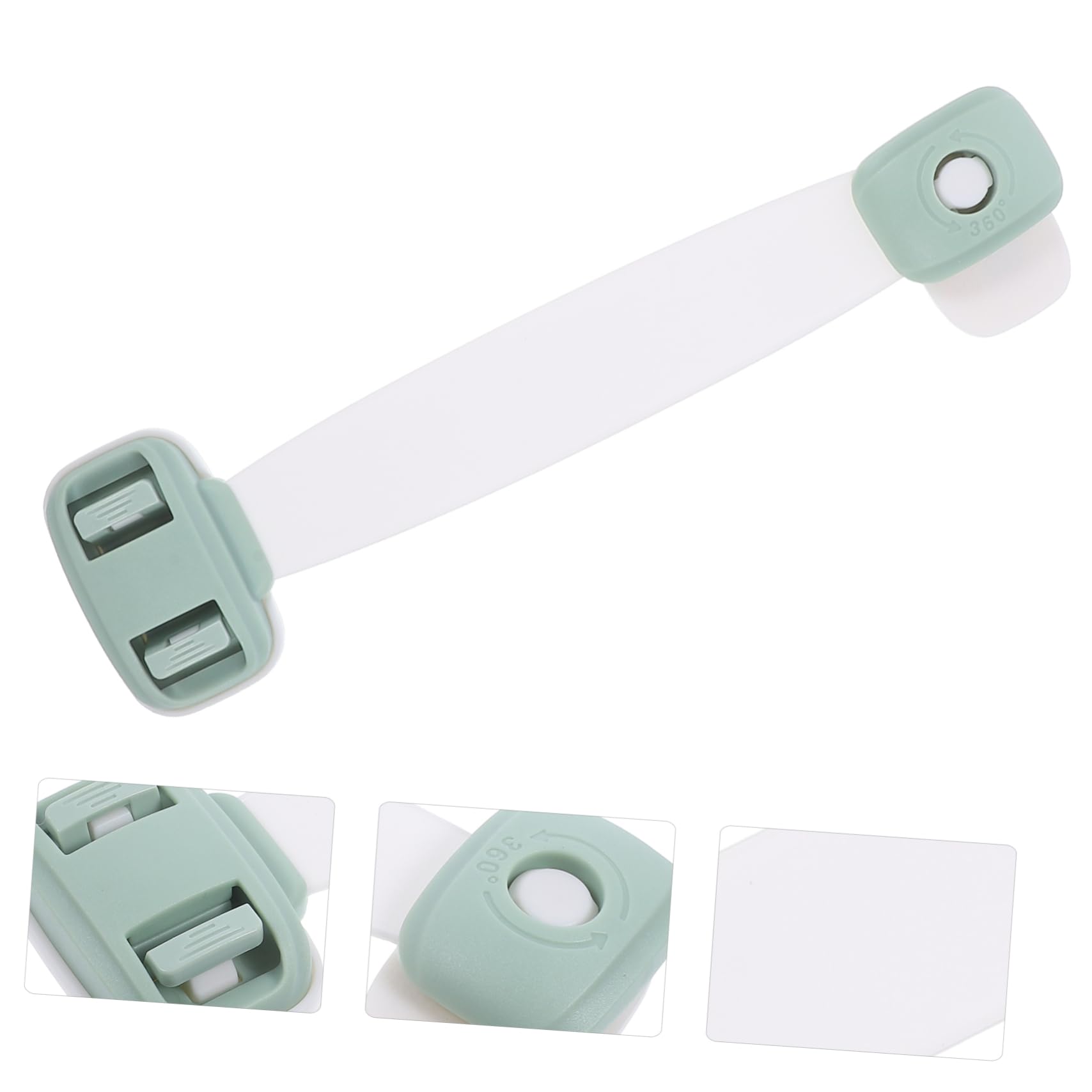 Totority 25-Piece Child Safety Oven & Fridge Locks - ABS Plastic Cabinet & Drawer Locks for Baby Proofing - Green Childproofing Kit for Kitchen Safety & Home Security