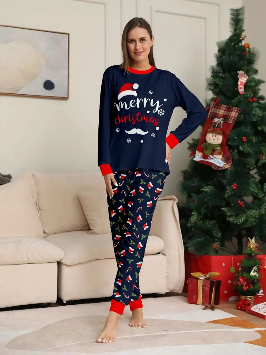 Printed Christmas Pajamas Sets for Family Matching Holiday Pjs - Cozy Festive Sleepwear for Christmas Morning & Family Photos