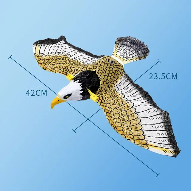 Electric Flying Eagle Interactive Cat Toy - Simulation Bird Hanging Toy for Indoor Play - Perfect for Exercise & Entertainment for Kittens & Adult Cats