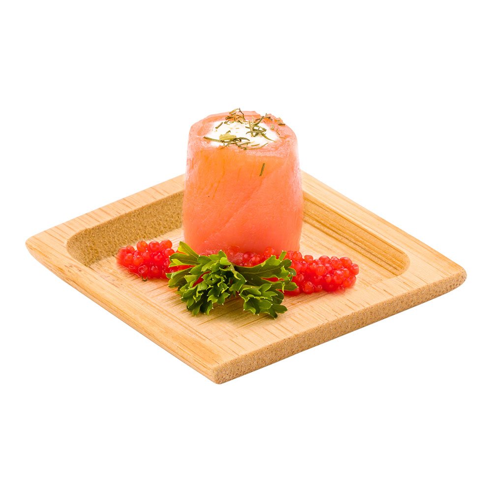 Eco-Friendly 2.5 Inch Bamboo Mini Plates - Set of 100 Square Carved Appetizer Plates for Desserts, Hors d'oeuvres & Bite-Sized Snacks | Perfect for Parties, Catering & Sustainable Dining