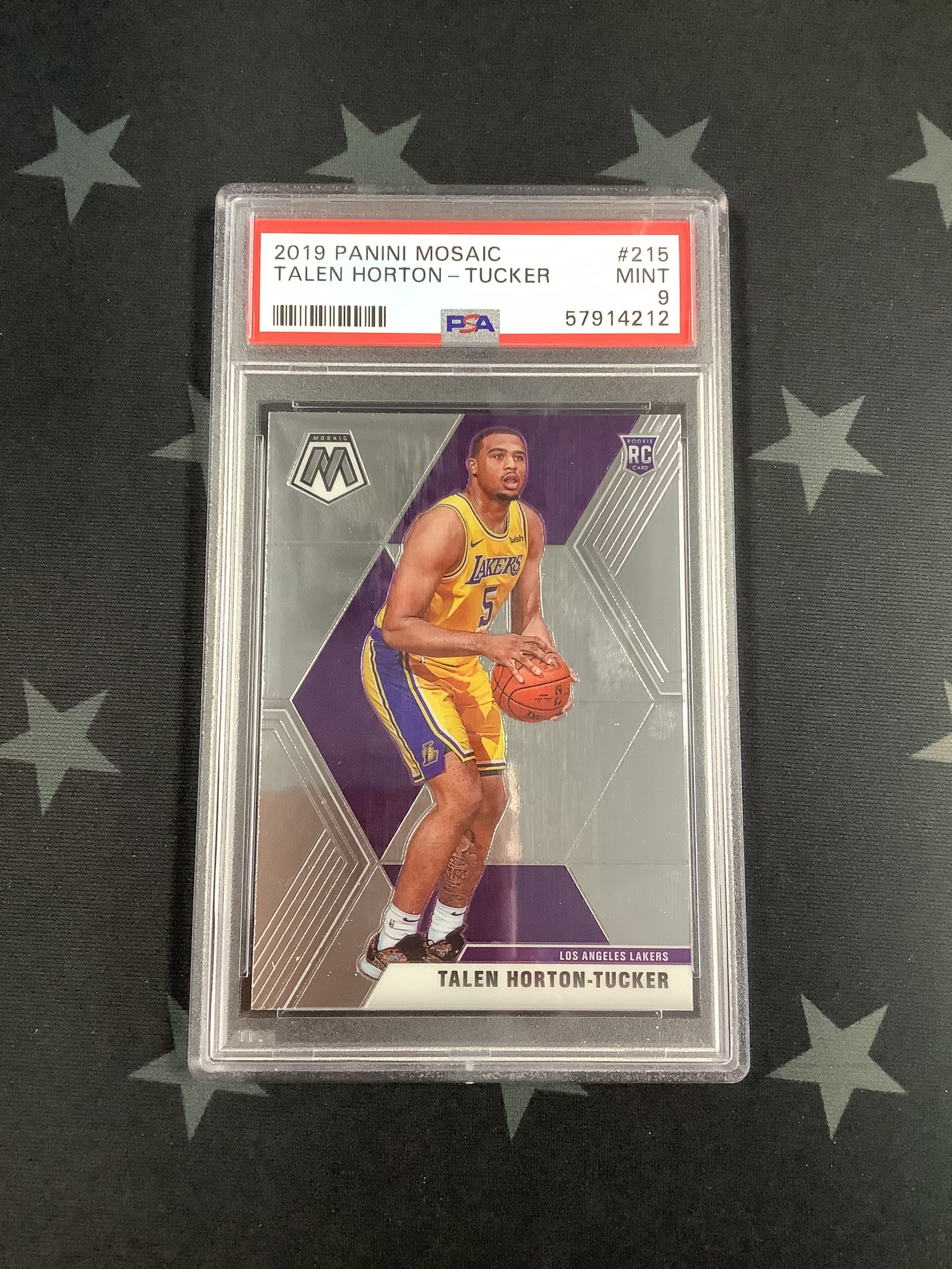 2019 Panini Mosaic Basketball Card - Talen Horton-Tucker #215 PSA Mint 9 (57914212) | Rare Collectible for NBA Fans & Sports Memorabilia Enthusiasts