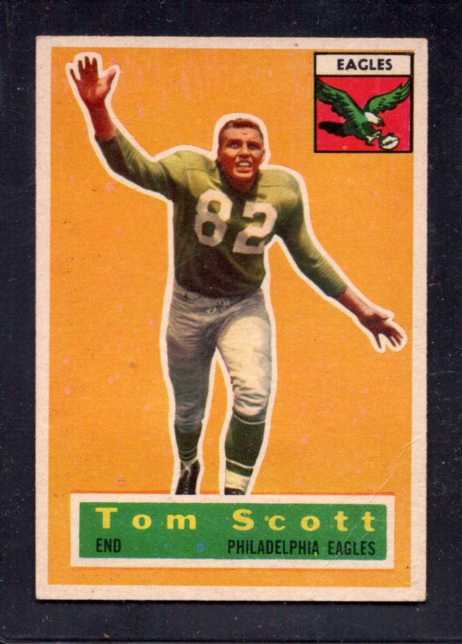 1956 Topps #112 Tom Scott Philadelphia Eagles Vintage Football Trading Card - Perfect for Collectors, Sports Memorabilia Displays & NFL Fan Gifts