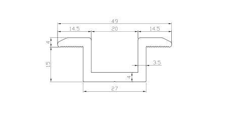 20 Pack Solar Panel Mid Clamps 1.06