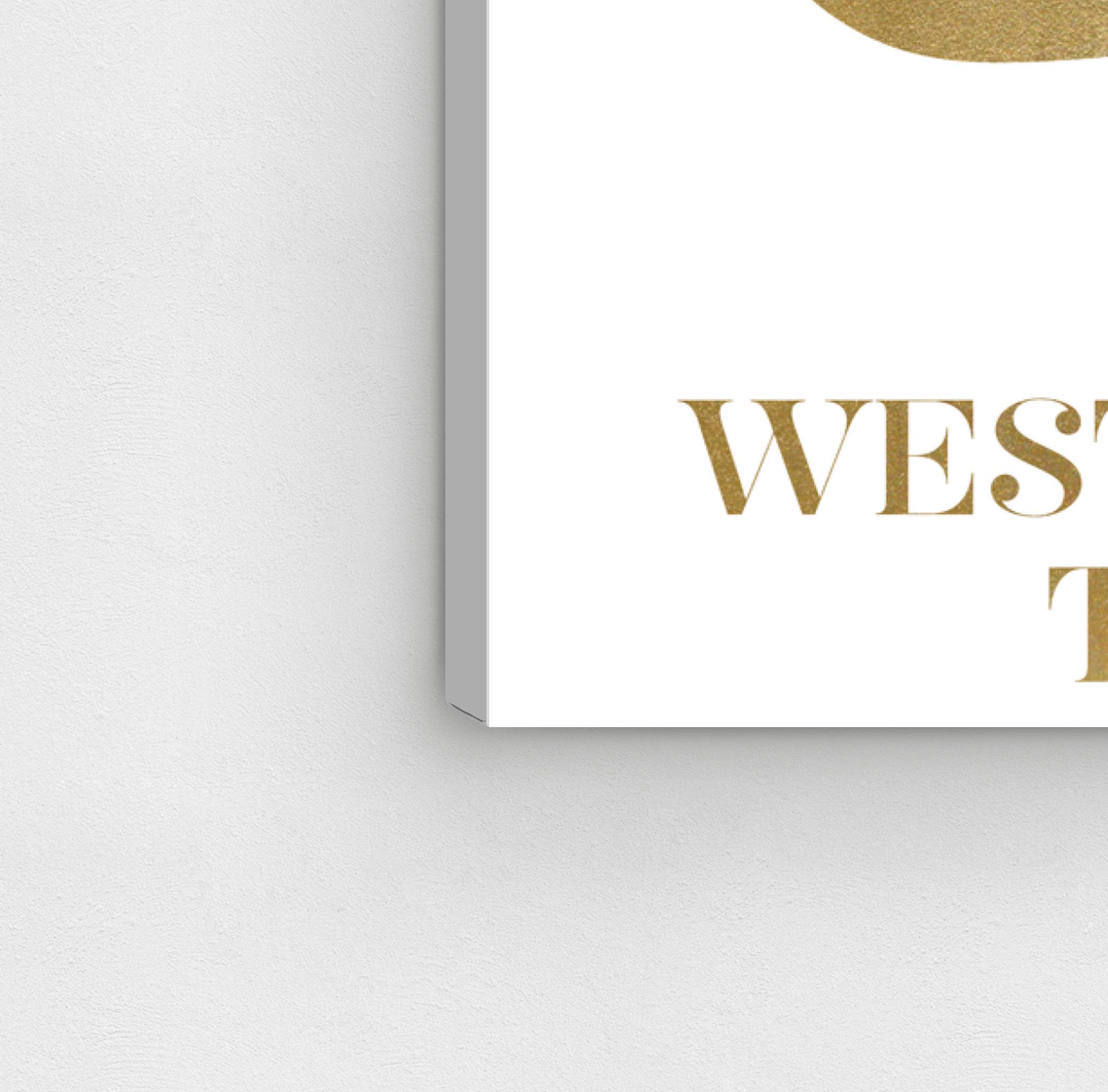 Oliver Gal Artist Co. WEST Highland Terrier Canvas Wall Art Print - 30x36 Inch Gold & White Animal Home Decor - Perfect for Living Room, Bedroom or Office Decorations