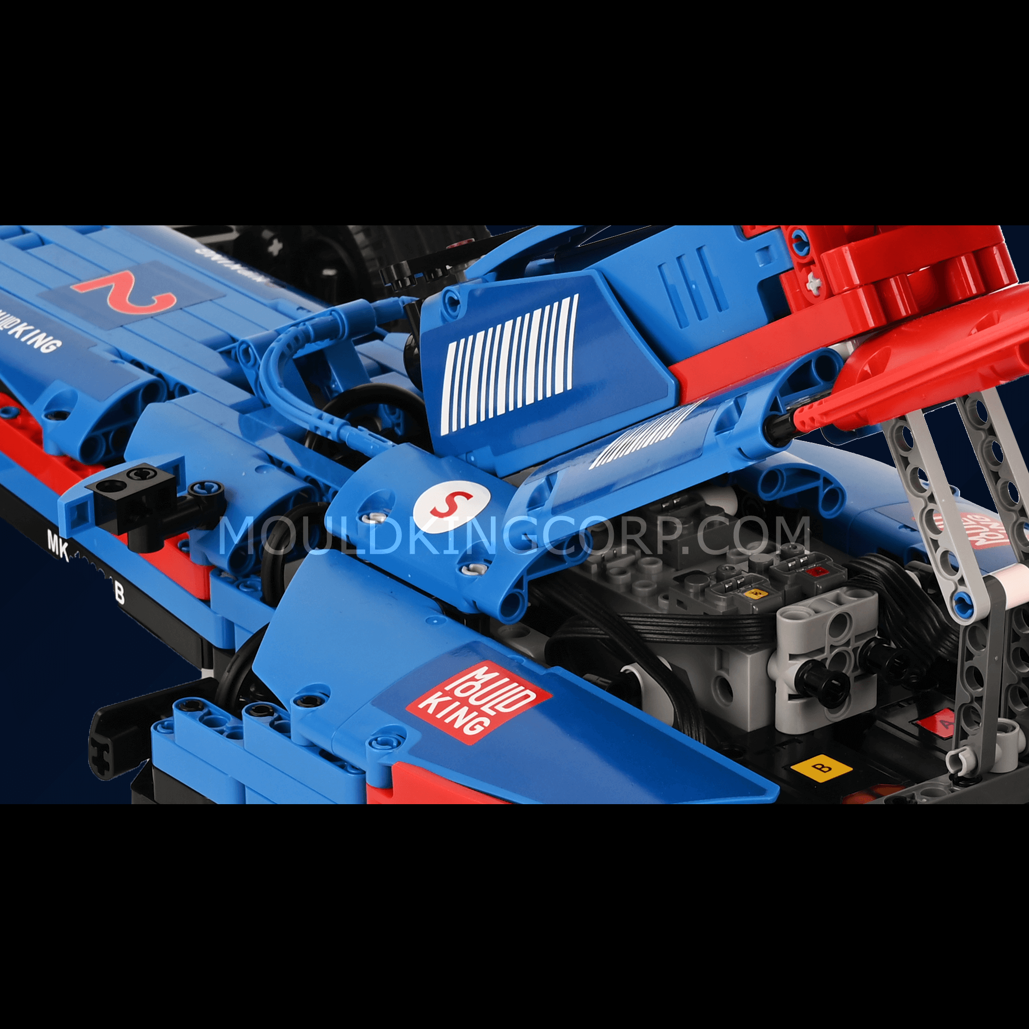 MOULD KING 18024A/B RC Formula Race Car Building Set - 1,065 PCS STEM Toy for Kids & Adults | Remote Control Racing Car for Indoor & Outdoor Play