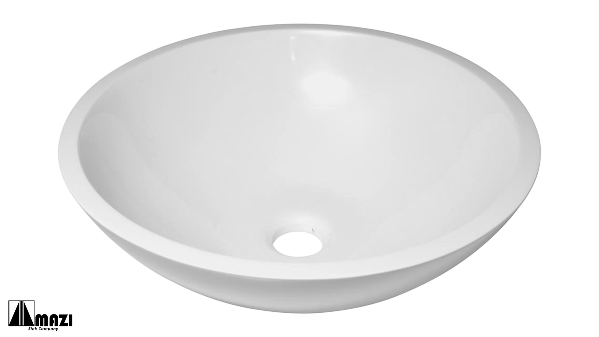 Premium A50 Gloss Solid Surface Sink - Modern Kitchen & Bathroom Sink with Seamless Design - Perfect for Contemporary Homes, Restaurants, and Commercial Spaces
