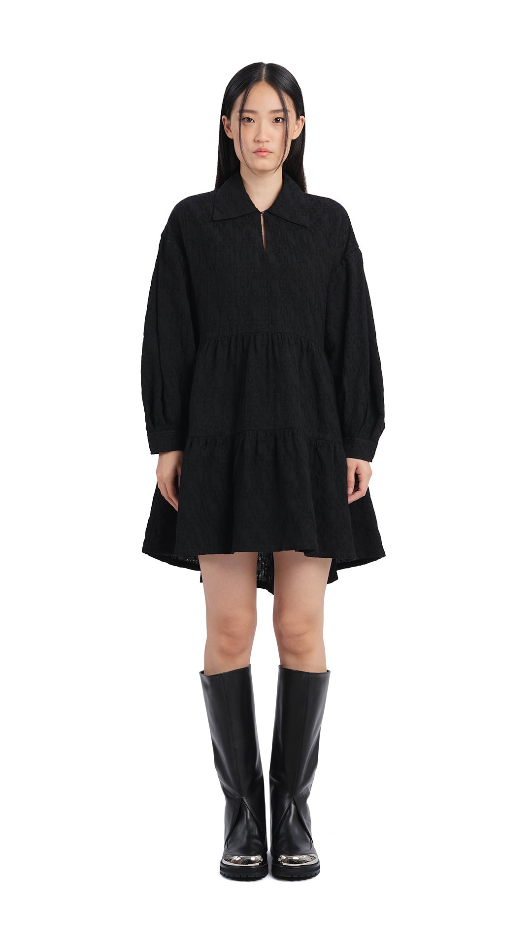 Elegant Pleated Sleeve Dress for Women - Flowy Summer & Party Wear - Perfect for Weddings, Dates & Special Occasions