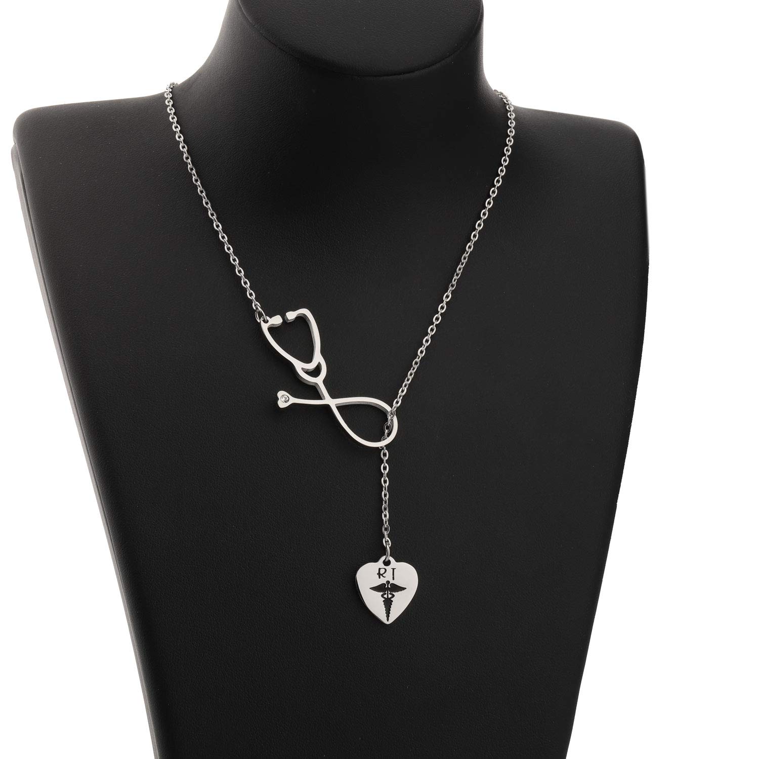 TGBJE RT Gift - Respiratory Therapist Necklace, Nursing Jewelry for Nurses Week - Perfect for Nurses, RTs & Healthcare Professionals (Ideal for Appreciation Gifts & Daily Wear)
