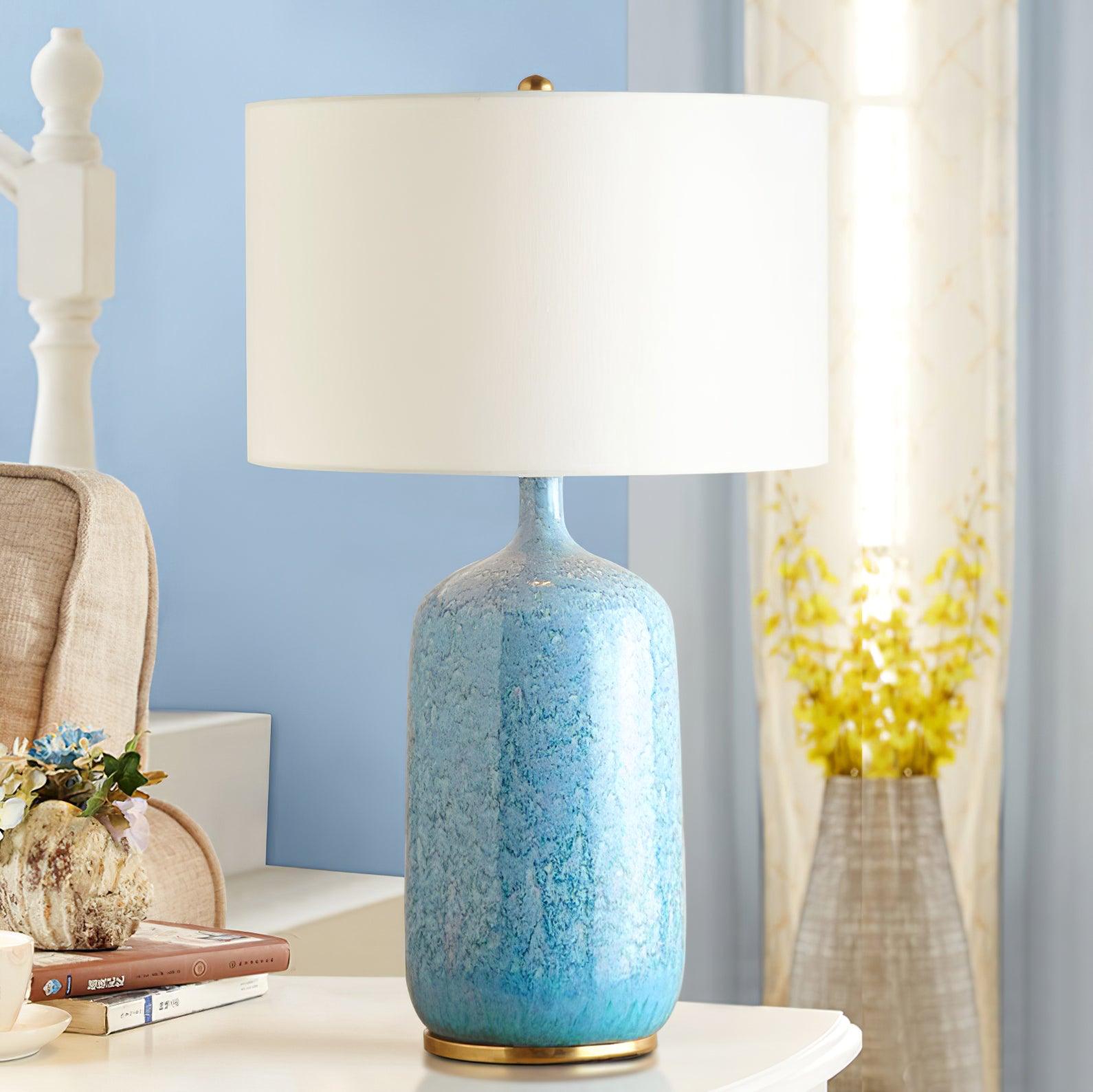 Vintage Culloden Table Lamp - Classic Antique Style Bedside Lighting for Living Room, Bedroom & Office - Warm White LED Bulb Included