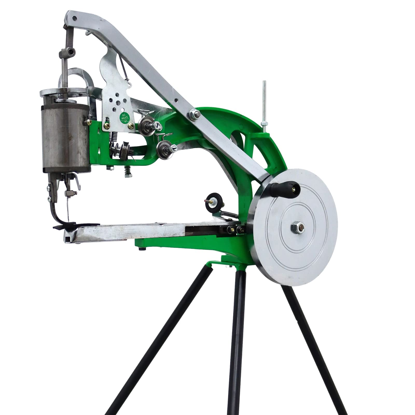 Professional Dual Cotton Nylon Line Shoe Repair Machine - Heavy Duty Cobbler Sewing Equipment with Adjustable Tripod Stand for Leather, Canvas & Sneaker Repair - Perfect for Shoe Shops, DIY Enthusiasts & Home Use